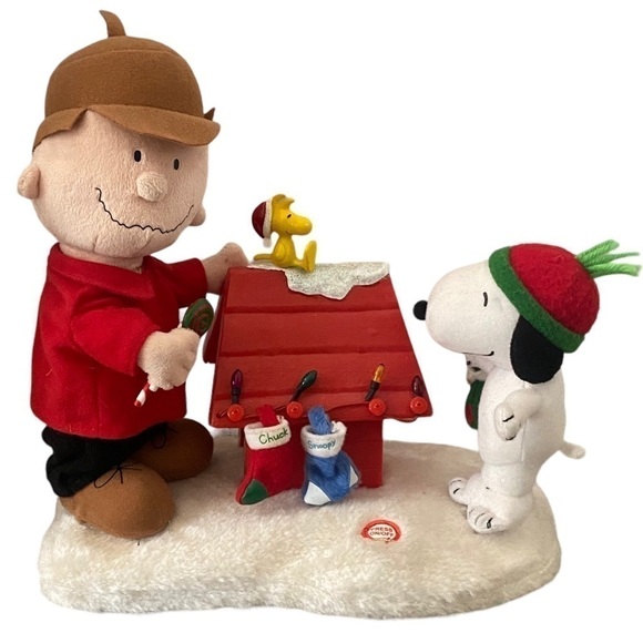 Vintage gemmy Peanuts Christmas, Charlie Brown, Snoopy, lights, movement… - Picture 3 of 8
